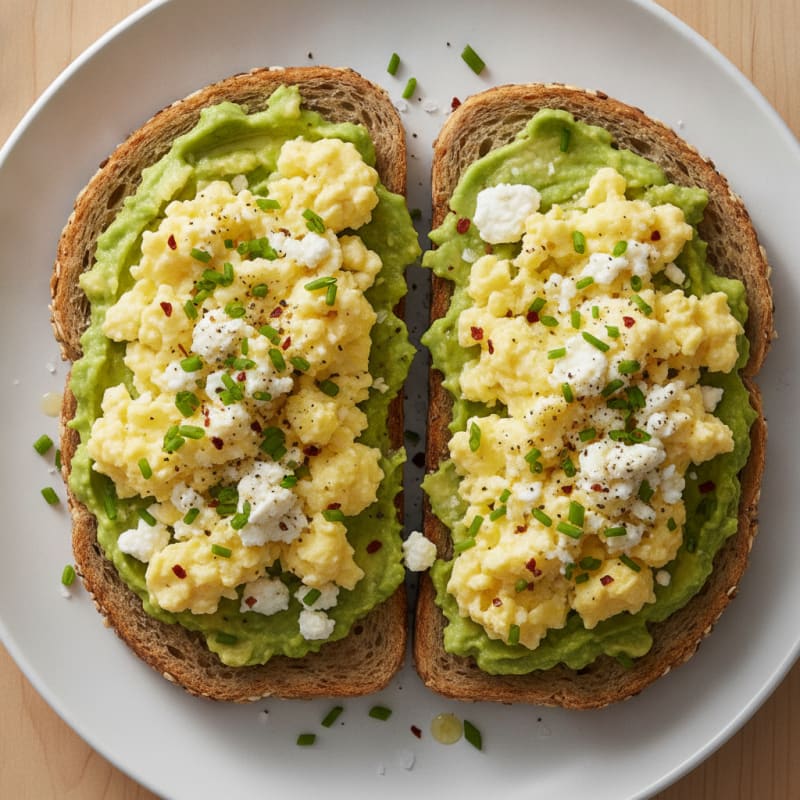 Avocado and Egg Breakfast Toast