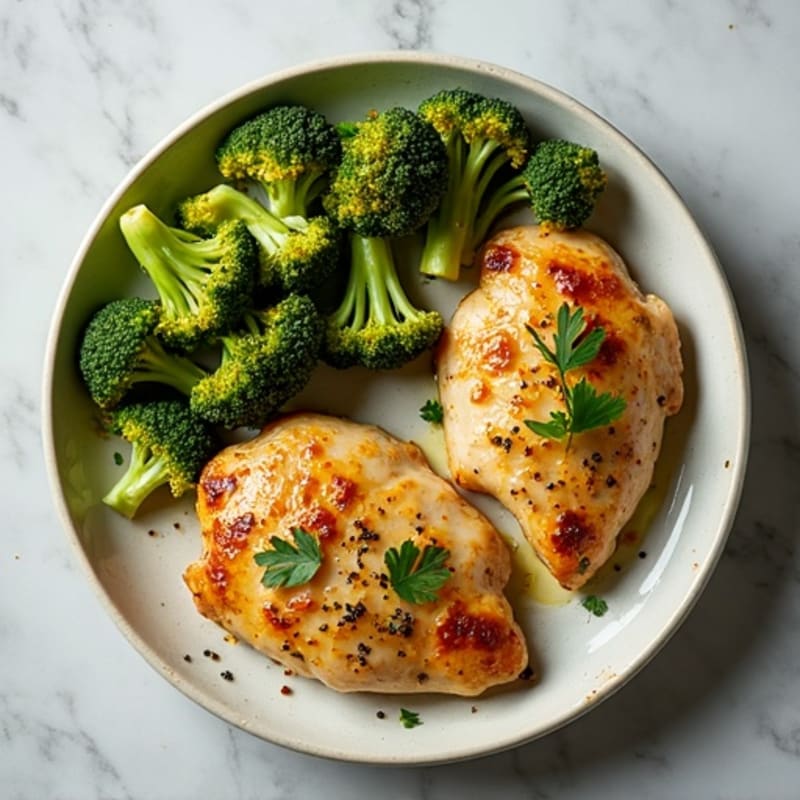 Sheet Pan Lemon Herb Chicken and Crispy Roasted Broccoli