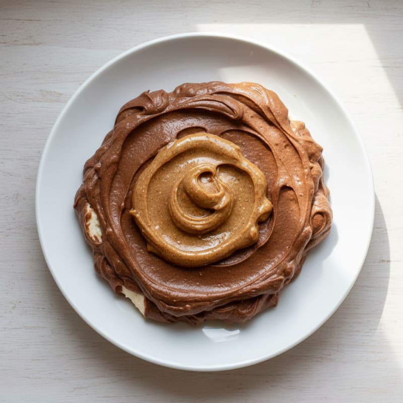 Silky Chocolate Protein Mousse with Almond Butter