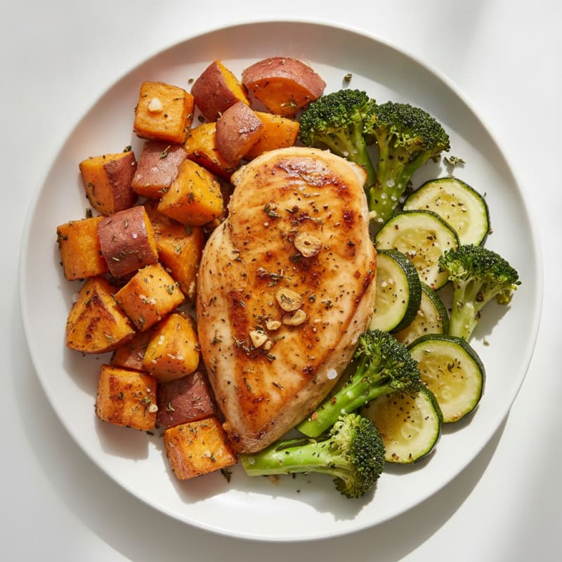 Garlic Herb Roasted Chicken with Vegetables