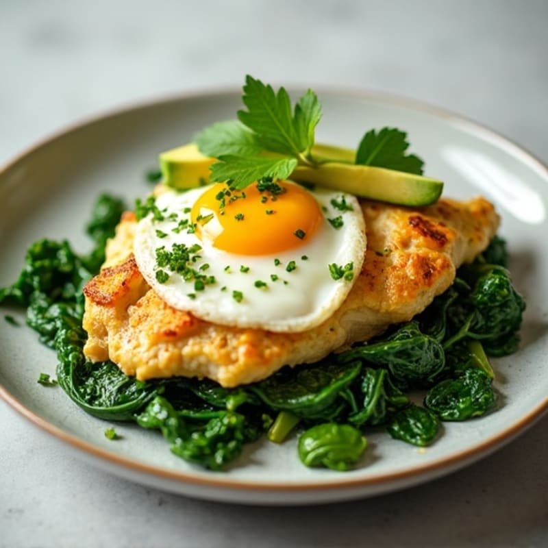 Cilantro Chicken Egg Scramble with Avocado