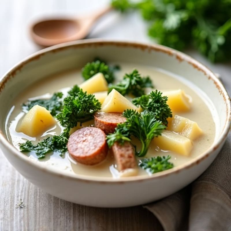 Creamy Sausage and Kale Potato Soup