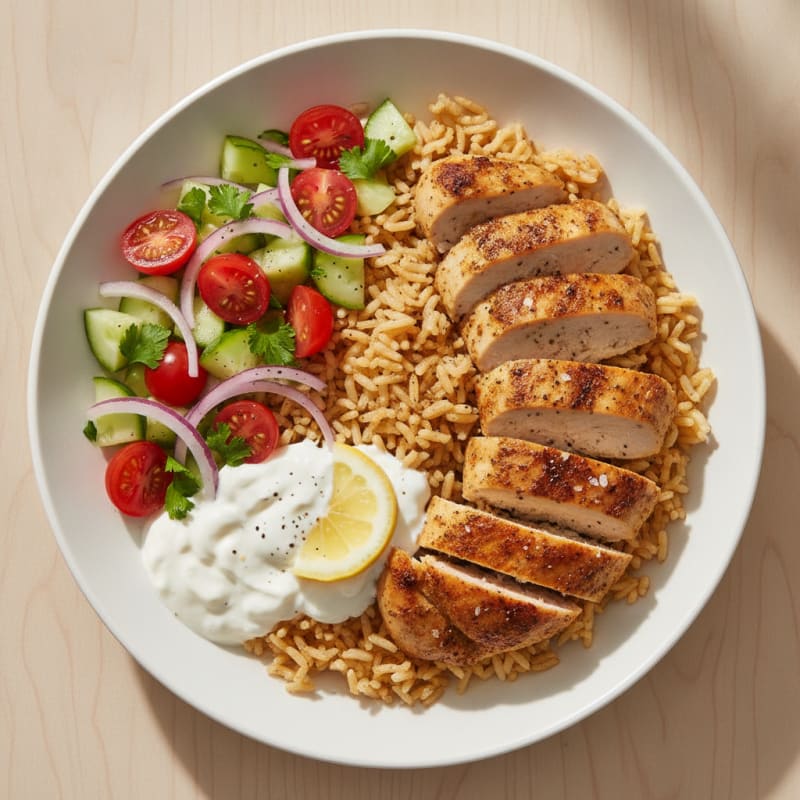Chicken Shawarma Rice Bowl