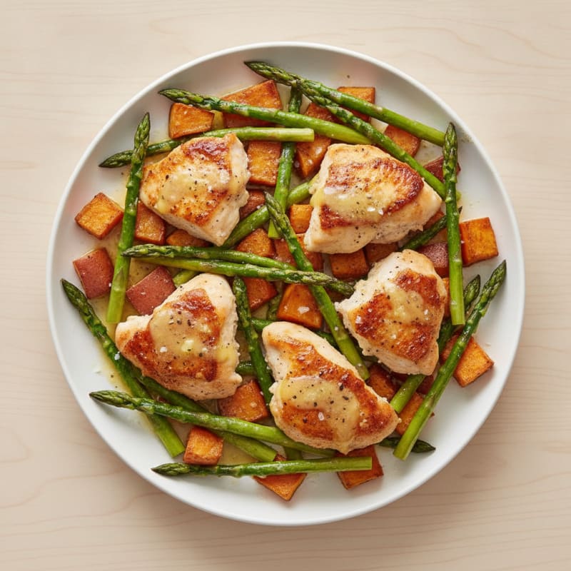 Sheet Pan Lemon Herb Chicken and Asparagus