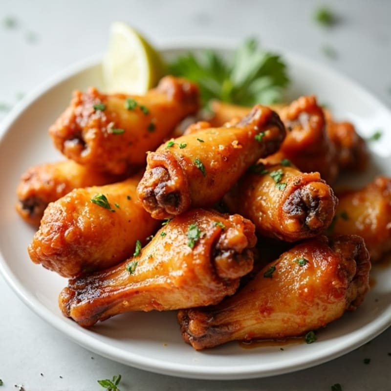 Crispy Baked Honey Garlic Chicken Wings