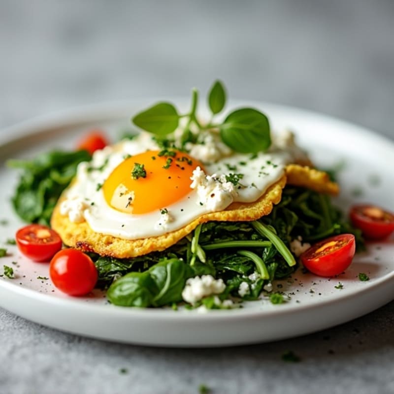 Protein-Packed Spinach and Feta Egg White Scramble