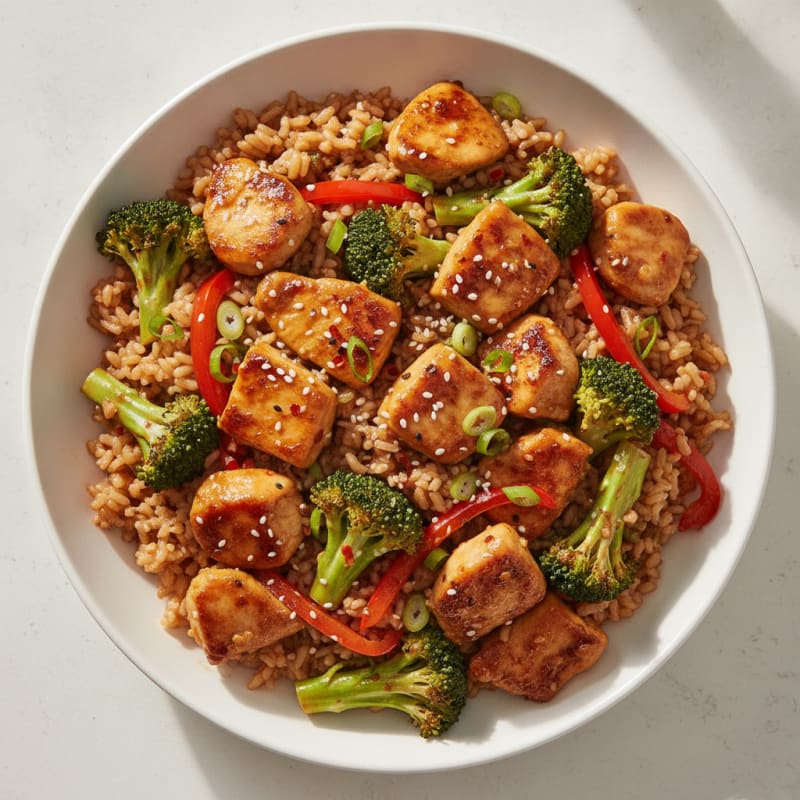 Clean General Tso's Chicken Stir-Fry