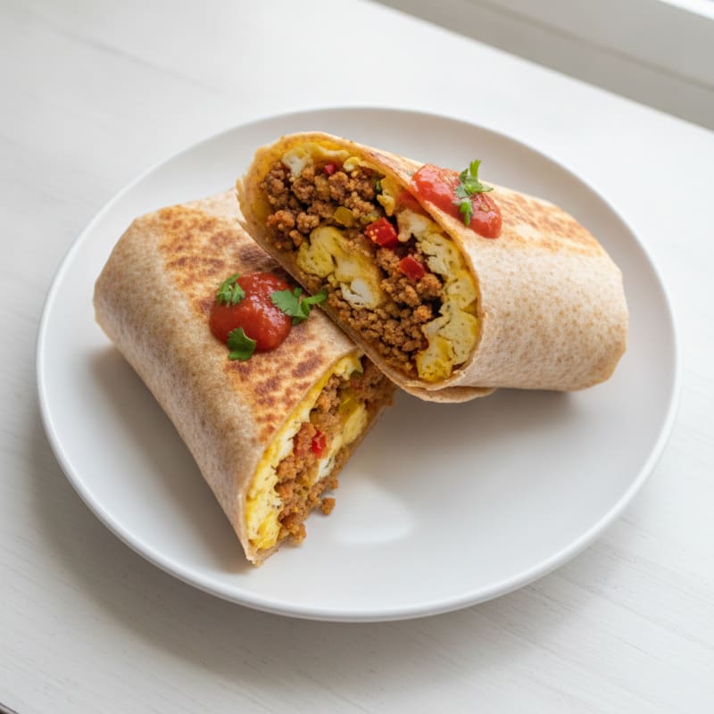 Hearty Breakfast Burrito with Chorizo