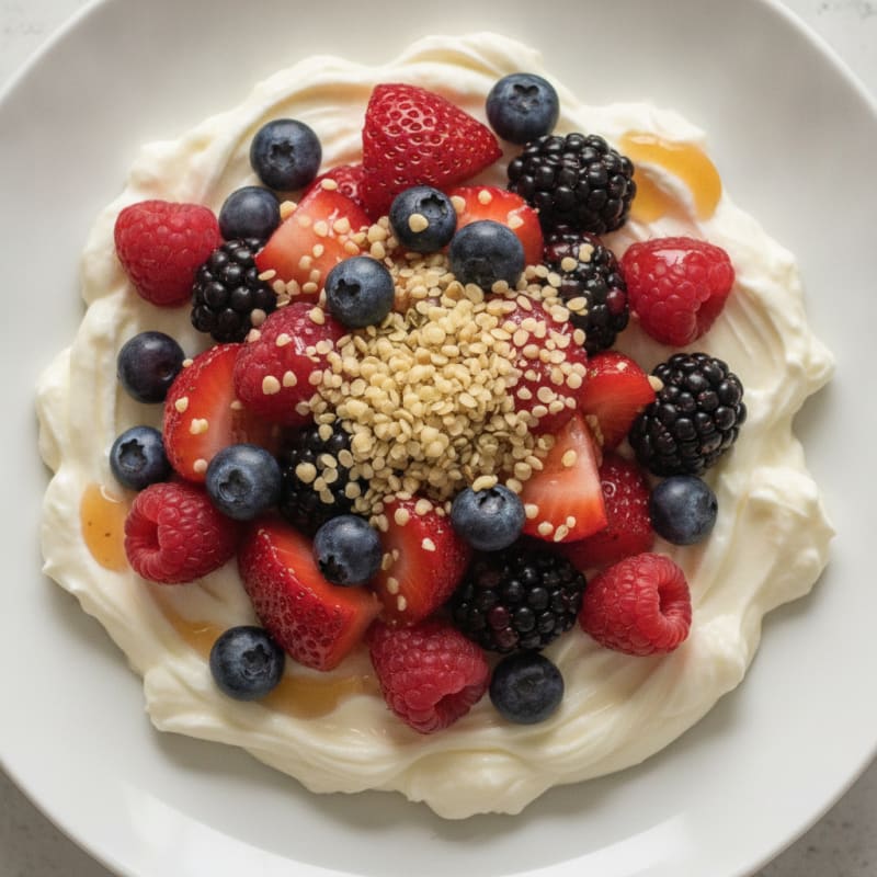Creamy Greek Yogurt Protein Bowl with Mixed Berries