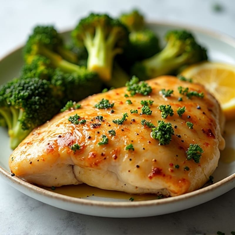 Sheet Pan Lemon Garlic Chicken and Roasted Broccoli