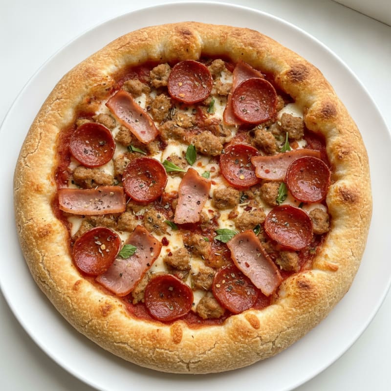 Stuffed Crust Meat Lovers Pizza
