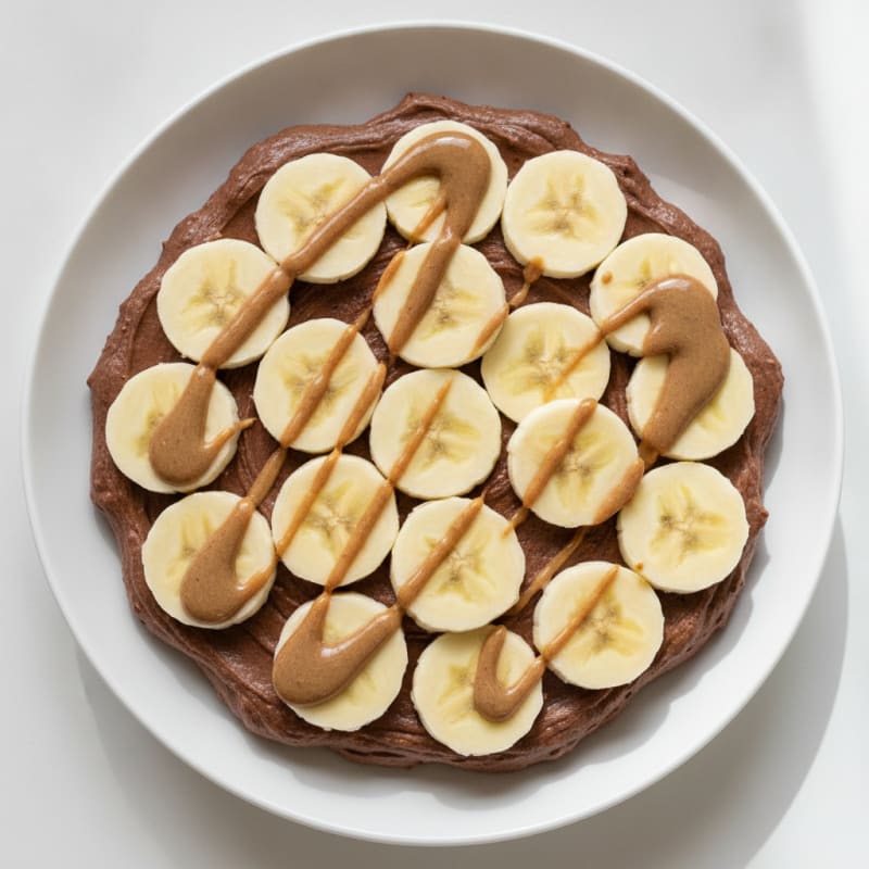 Silky Chocolate Protein Pudding with Sliced Bananas