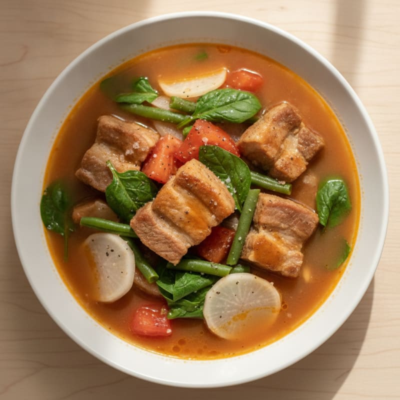 Pork Sinigang with Tamarind Broth