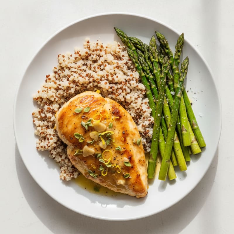 Lemon Herb Chicken with Roasted Asparagus
