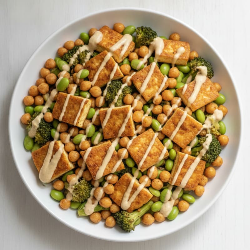 Roasted Vegetable and Chickpea Power Bowl