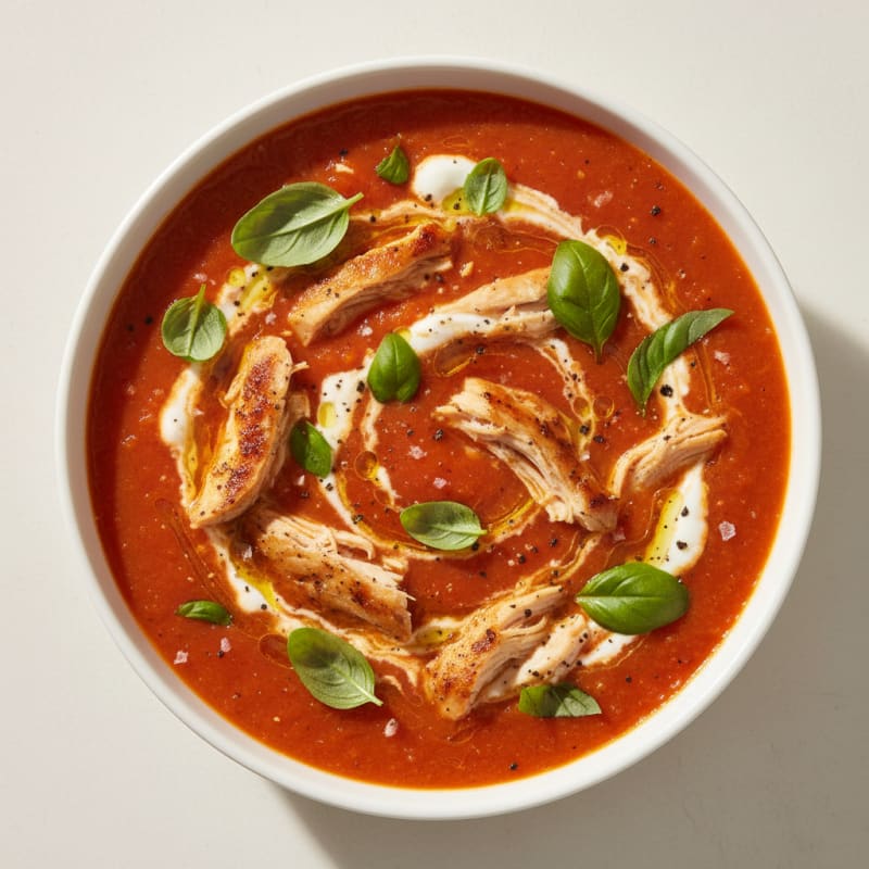 Creamy Roasted Tomato Basil Soup