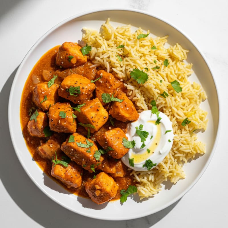 Spiced Butter Chicken with Basmati Rice