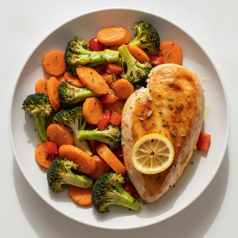 Lemon Herb Roasted Chicken with Vegetables