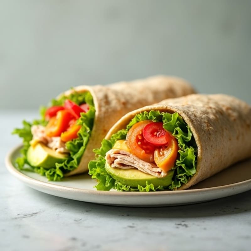Lean Turkey and Fresh Avocado Wrap