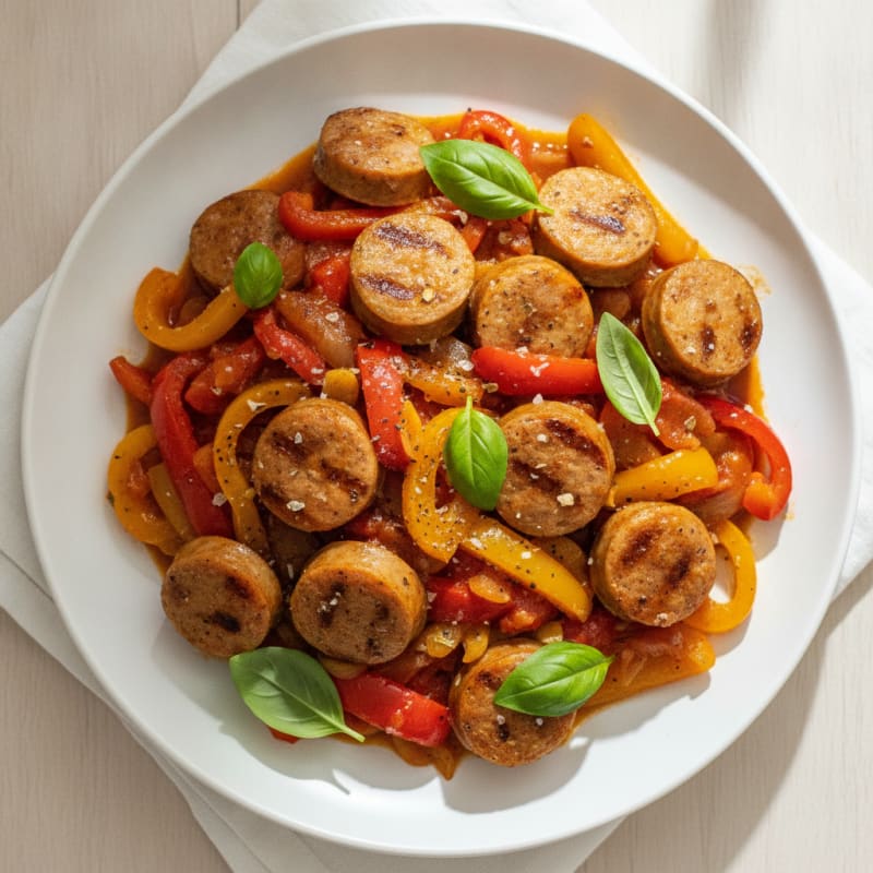 Sausage and Peppers with Marinara