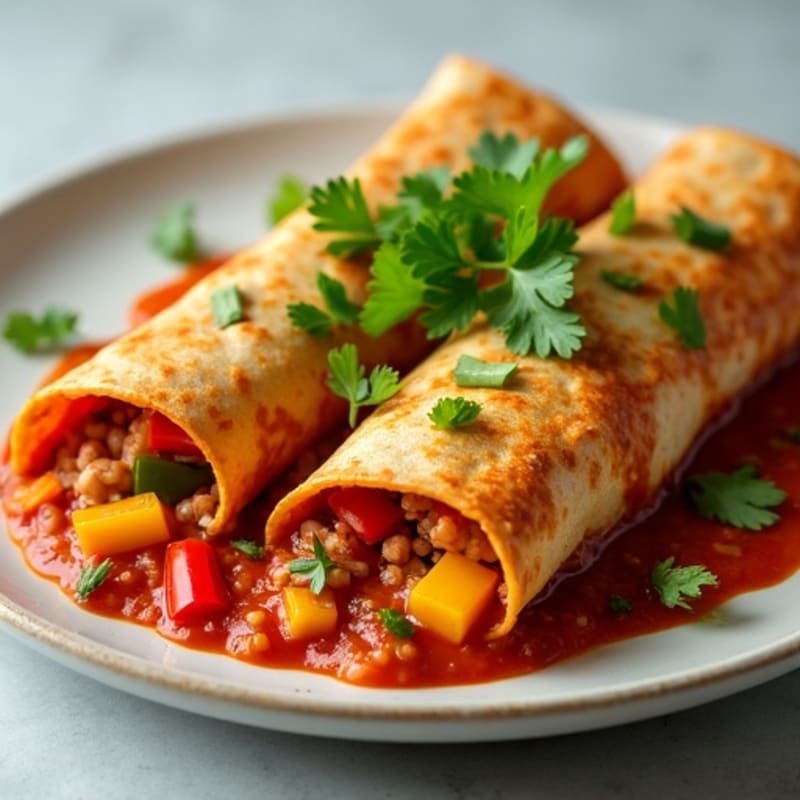 Zesty Turkey Enchiladas with Almond Flour Tortillas