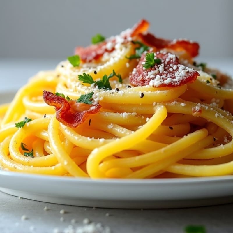 Creamy Turkey Bacon Spaghetti Squash Carbonara
