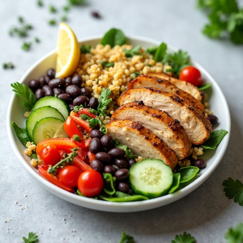 Hearty Quinoa and Black Bean Salad with Fresh Herbs