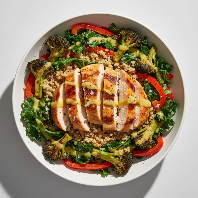 Roasted Chicken and Quinoa Power Bowl