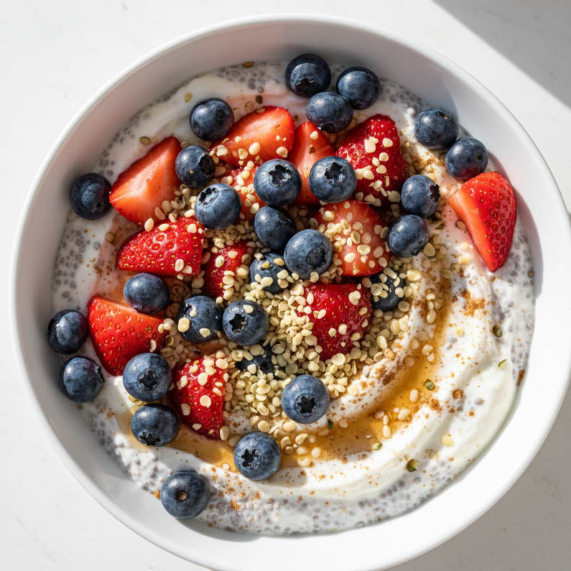 Berry Chia Seed Breakfast Bowl