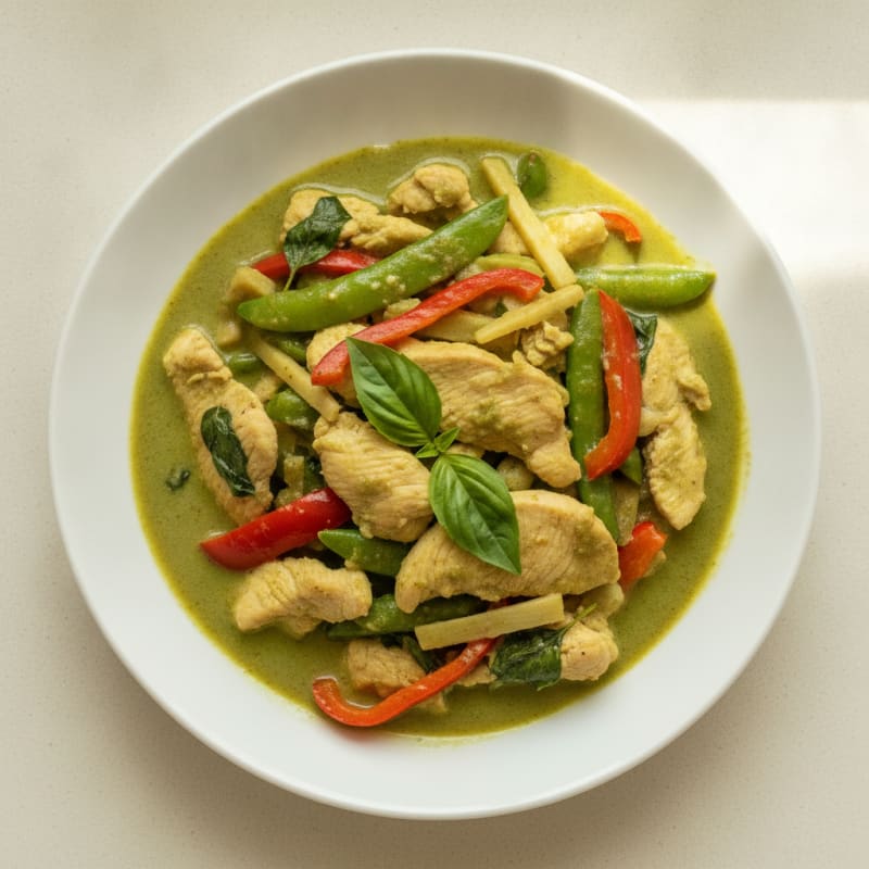 Thai Green Curry Chicken with Vegetables