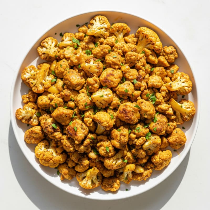 Golden Roasted Turkey with Caramelized Cauliflower