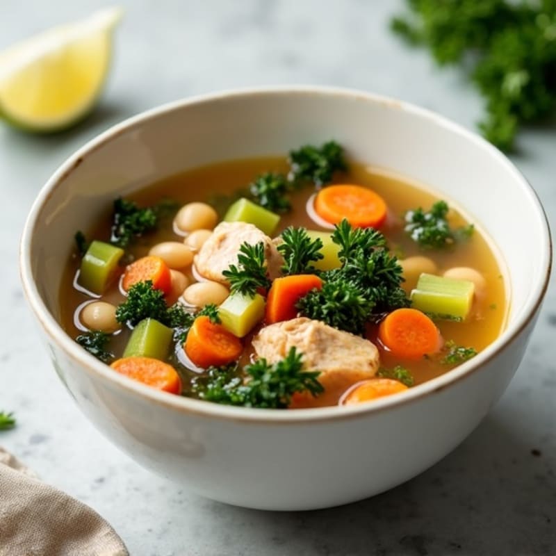 Hearty White Bean Chicken Kale Soup