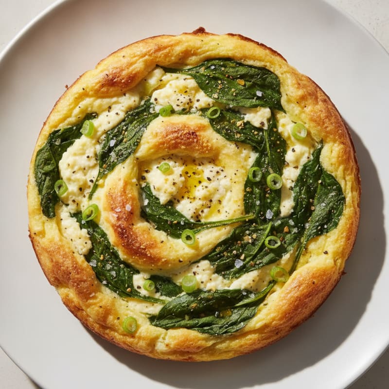 Savory Cottage Cheese Egg Bake