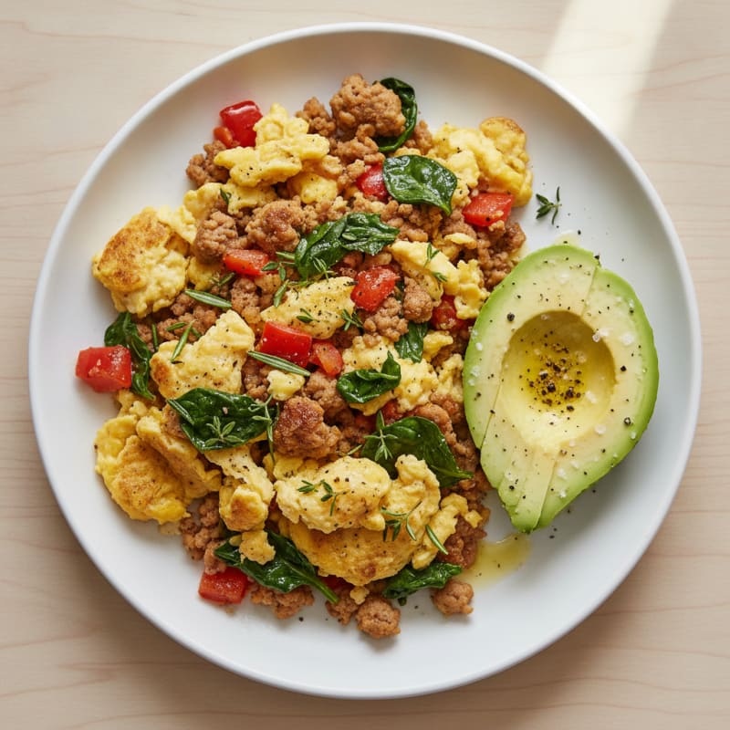 Hearty Breakfast Scramble with Savory Herbs