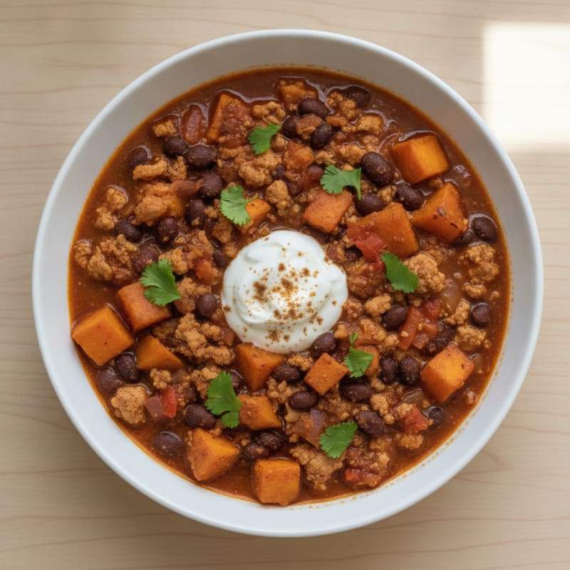 Sweet Potato and Black Bean Chili