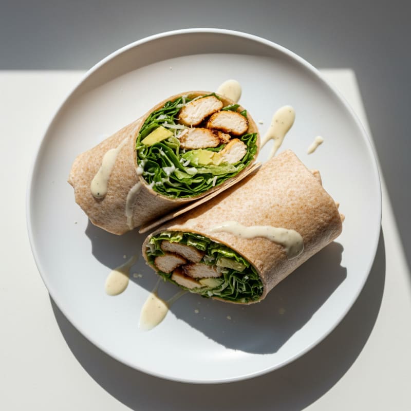 Chicken Caesar Salad Wraps