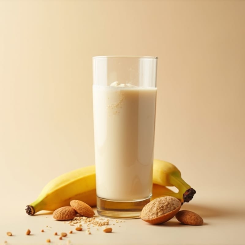 Vanilla Protein Shake with Almond Butter