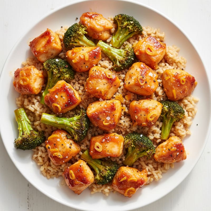 Baked Orange Chicken and Broccoli