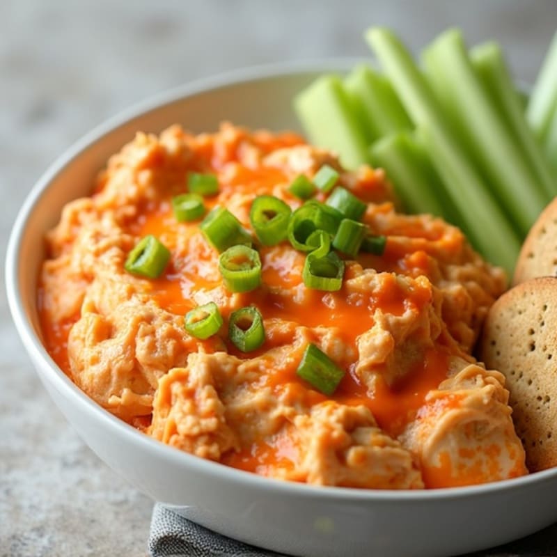 Creamy Greek Yogurt Buffalo Chicken Dip