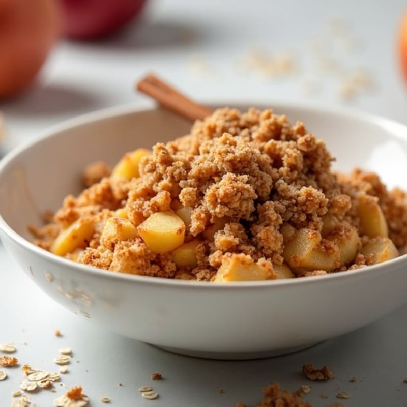 Cinnamon-Spiced Baked Apple Oat Crumble