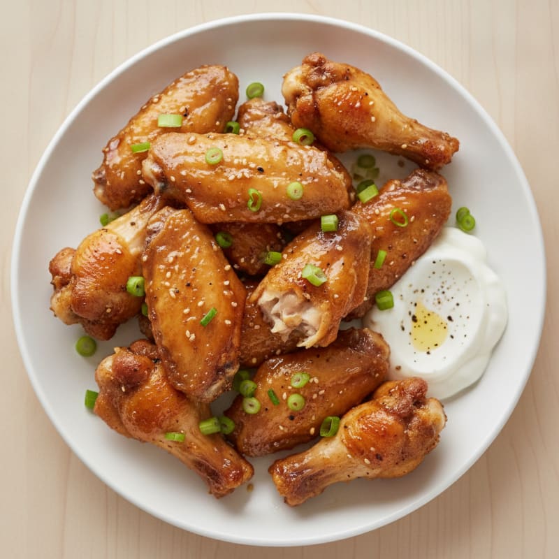 Honey-Garlic Glazed Chicken Wings