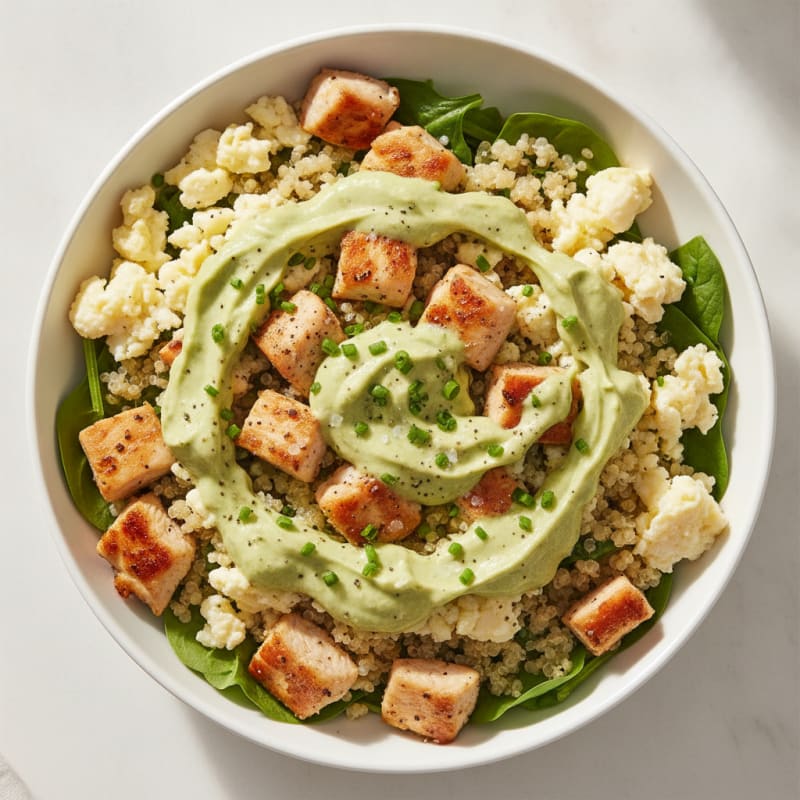 Chicken Egg White Power Bowl