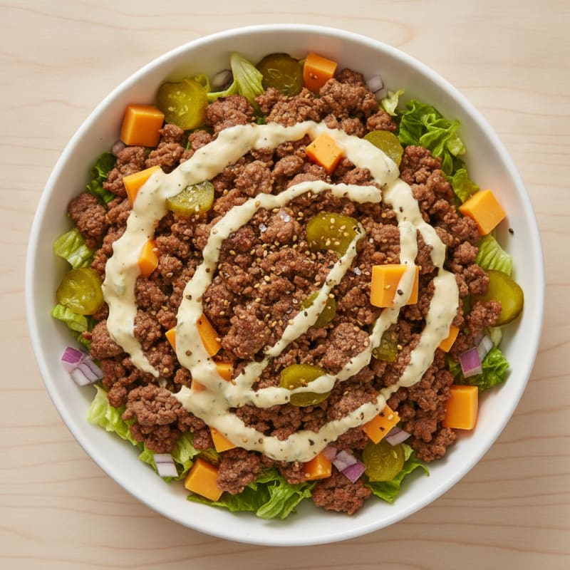 Big Mac Inspired Protein Bowl