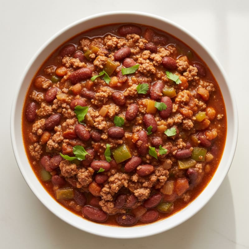 Hearty Slow Cooker Beef Chili