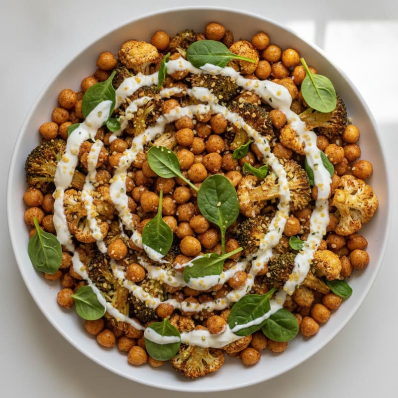 Roasted Vegetable and Chickpea Bowl