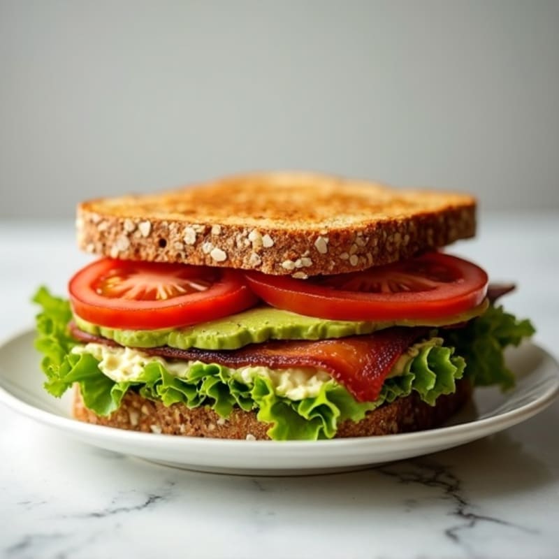 Healthy Whole Grain BLT with Creamy Avocado