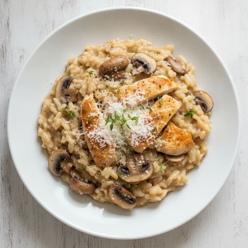 Creamy Mushroom and Parmesan Risotto