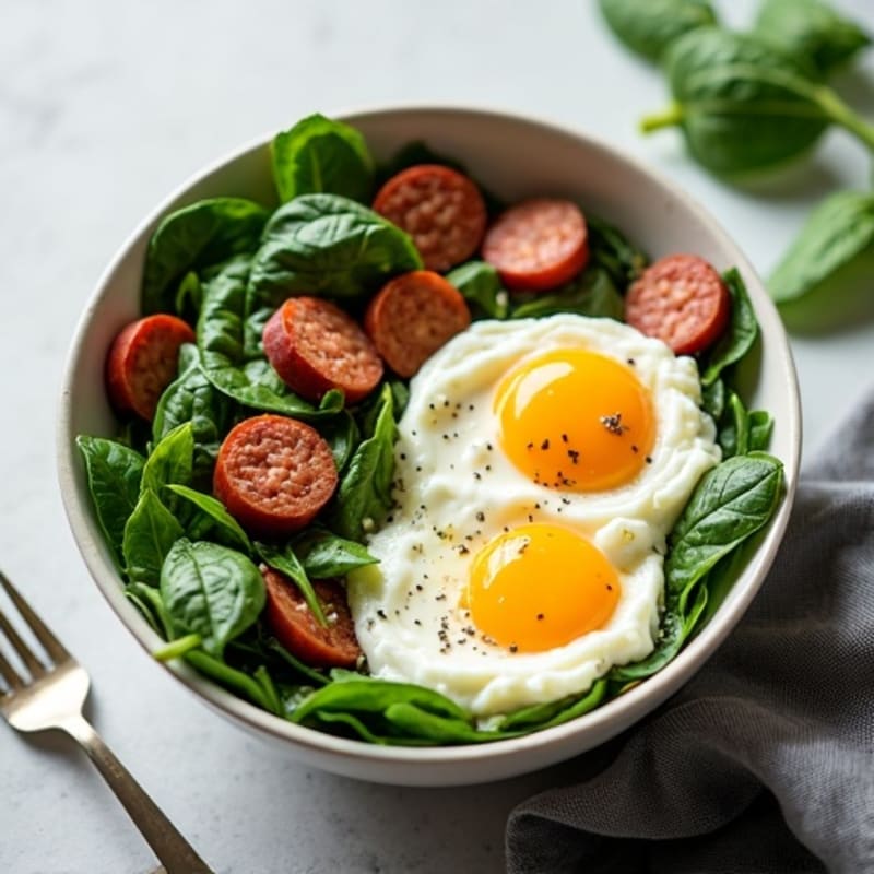 Protein-Packed Spinach and Egg White Breakfast Bowl