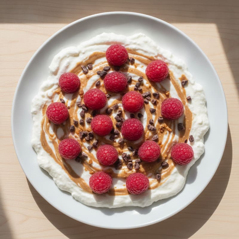 Silky Greek Yogurt Protein Mousse with Berries