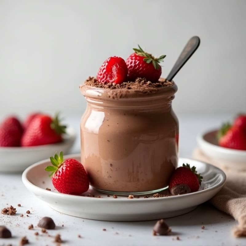 Creamy Chocolate Protein Mousse with Greek Yogurt